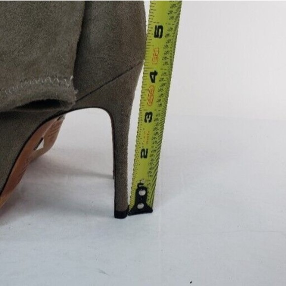 SCHUTZ Mislane Tan Suede Mid Calf Sock Bootie Size 6 B - Picture 11 of 16